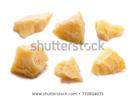 Сток-фото: Rough Mature Parmesan Cheese Pieces Paths