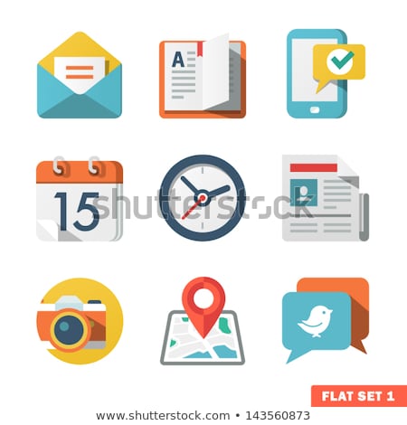 Foto stock: Camera Photography Application Icon Flat Vector