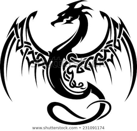 Сток-фото: Dragon Celtic Knot