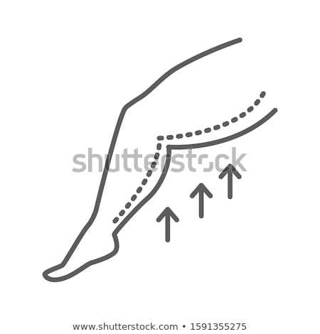Stock foto: Thigh Liposuction Icon Vector Outline Illustration