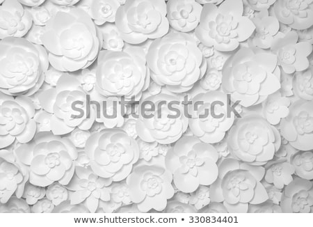 Foto stock: Sheet Of Paper With Flowers