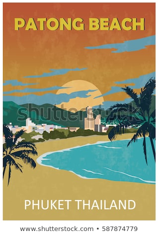 Foto stock: Beach Retyro Poster