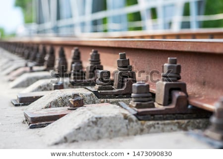 Stock photo: Rail And Bolt