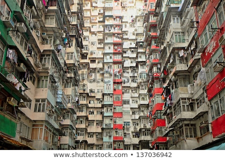 Zdjęcia stock: Old Apartments In Hong Kong