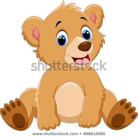 Stockfoto: Brown Bear Vector Illustration Clip Art Image