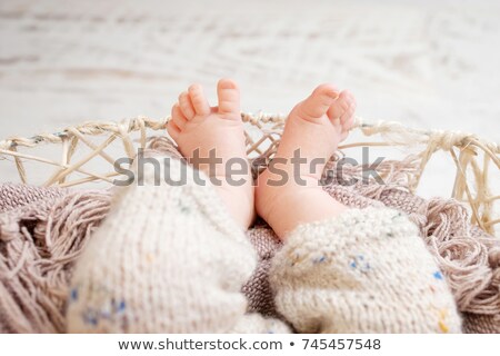 ストックフォト: Close Up Picture Of New Born Baby Feet