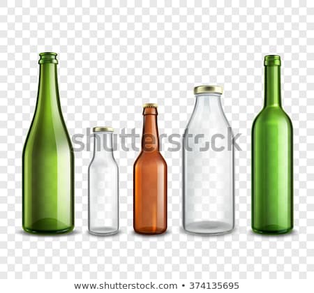 ストックフォト: Cognac Bottle And Glass