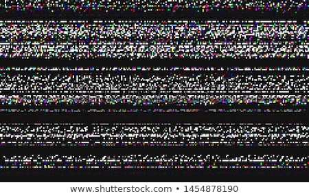 Stock fotó: Vector Television Interference Glitch