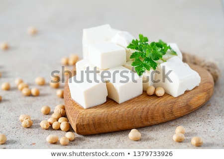 Foto stock: Slices Of Fresh Tofu