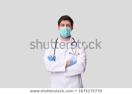 Foto stock: Male Doctor Isolated On The White Background