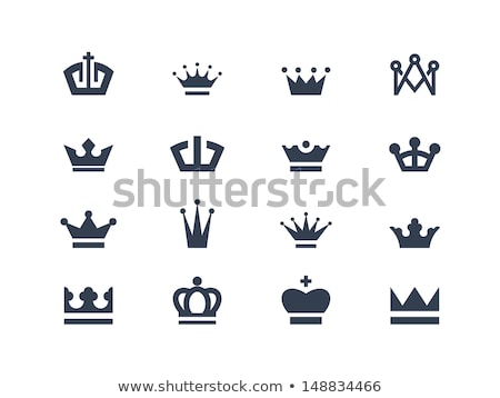 Foto stock: Crown Logo Symbol Element Vector Icon