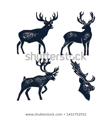 Imagine de stoc: Wild Animal Reindeer Silhouette