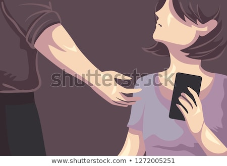 Zdjęcia stock: Girl Domestic Abuse Economic Illustration