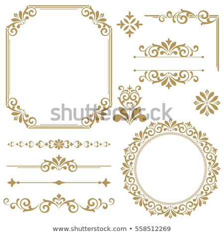 [[stock_photo]]: Collection Of Luxury Ornamental Gold Framed Labels