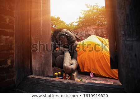 Stok fotoğraf: Sleeping Buddha In Ayutthaya