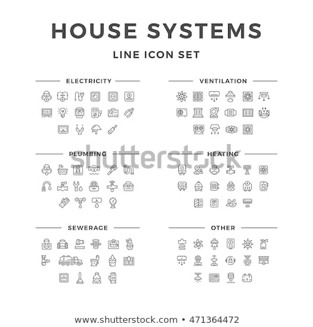 ストックフォト: Plumbing Service Icon Set