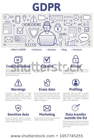 Stok fotoğraf: General Data Protection Regulation Concept Banner Header