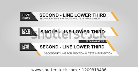 ストックフォト: Modern Lower Third Banners Set Design Template