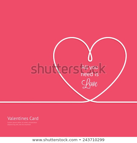 Stockfoto: Wedding Love Card Vector Illustration
