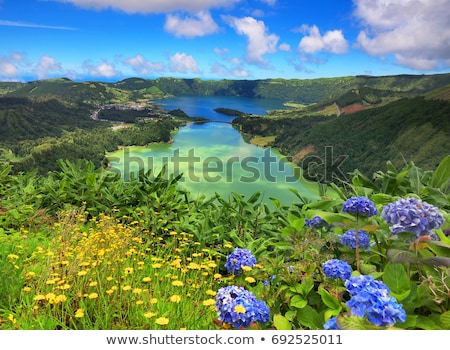 Foto stock: Azores Lake