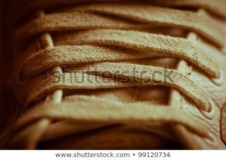 Stock foto: Extreme Close Up Of Worn Baseball