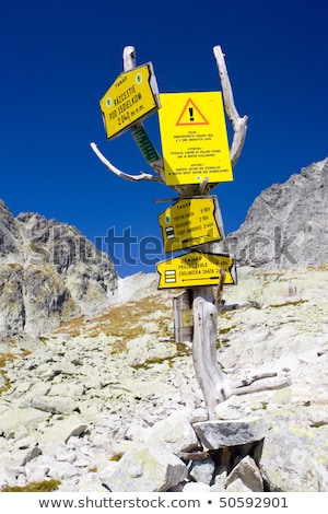 Stok fotoğraf: ılavuz · direkleri · Under · Sedielko · Vysoke · Tatry · High · Tatras · Slovakya