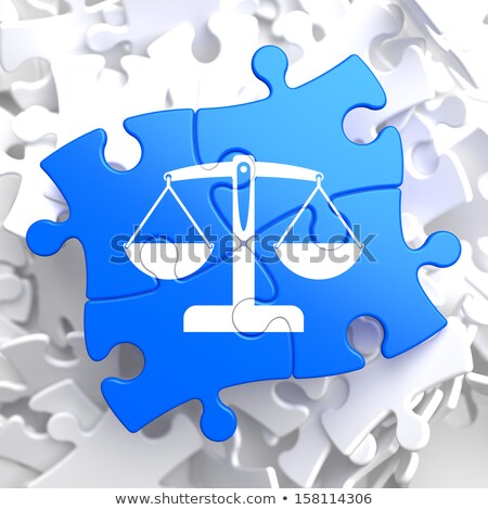 Stok fotoğraf: Puzzle Pieces Justice Concept