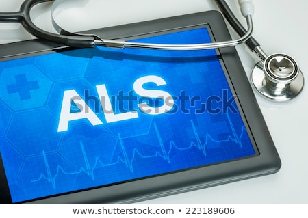 Foto stock: Tablet With The Diagnosis Depression On The Display