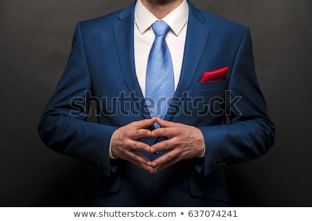 Handsome Young Business Man Over Abstract Background ストックフォト © Wisiel
