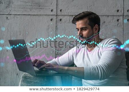 Stock fotó: Laptop With Forex