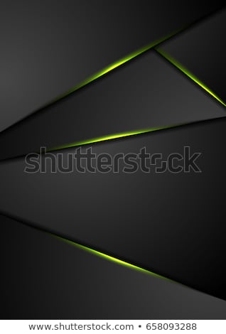 Foto stock: Green Blurred Stripes Bright Corporate Background