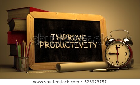 [[stock_photo]]: Improve Efficiency Handwritten On Chalkboard