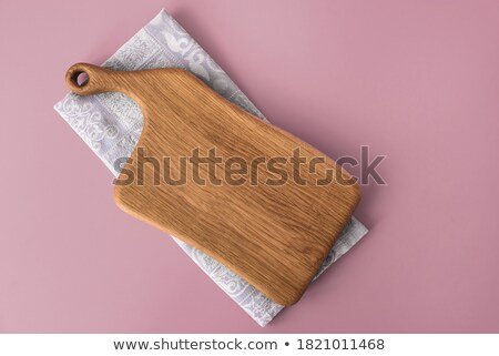 Foto stock: Handmade Recipe Cookbook On Kitchen Desk