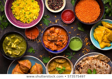 Foto stock: Rice And Lentils Indian Dish