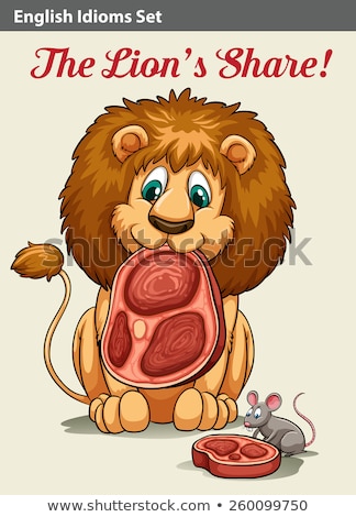 Stock photo: English Idiom Showing A Lion