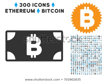 Stockfoto: Ethereum Banknote Flat Icon With Set