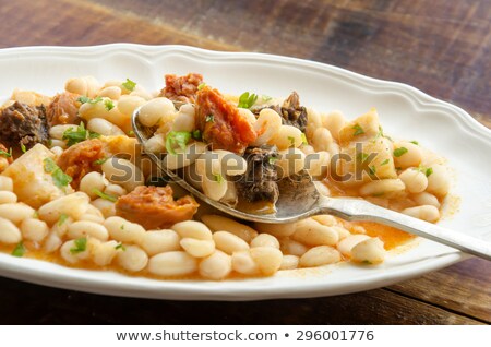 Stok fotoğraf: White Beans With Chorizo