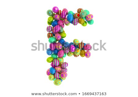 Stock photo: Easter Holiday Letter F