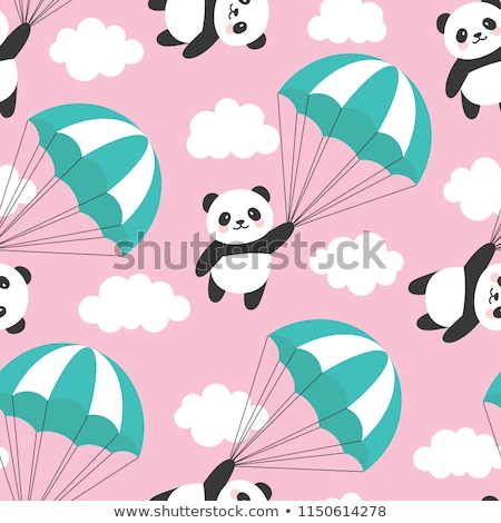 Stok fotoğraf: Vector Set Of Parachuter Pattern