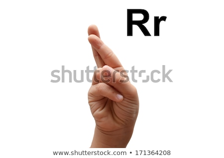 Stockfoto: Hand Demonstrating C In The Alphabet Of Signs