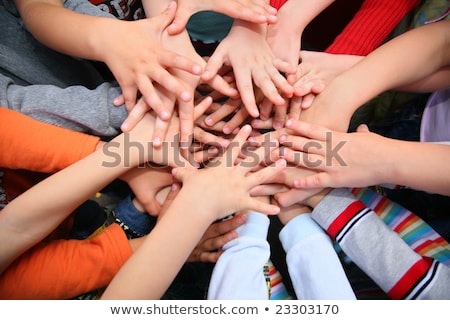 [[stock_photo]]: Children Have Combined Hands Together