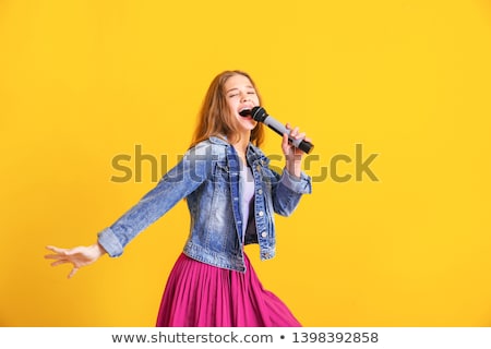 Foto stock: Singing And Performing