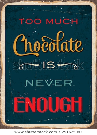 Foto stock: Never Enough Chocolate