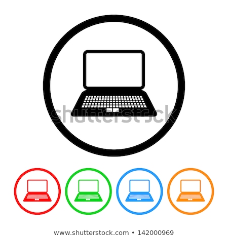Stockfoto: Set Of Four Laptop Icons