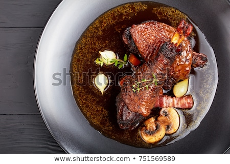 Stock foto: Stew Chicken With Vegetables And Mushrooms