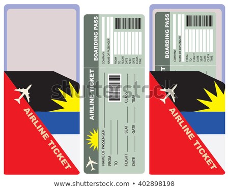 [[stock_photo]]: Flight With An Envelope For Antigua And Barbuda