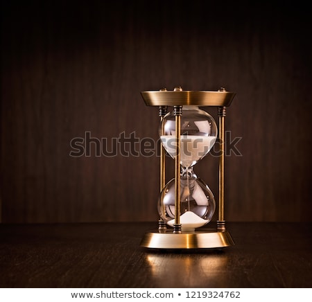 Stock fotó: Hourglass On Dark