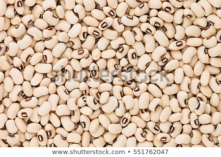 Stock photo: White Kidney Beans Black Eye Macro Background