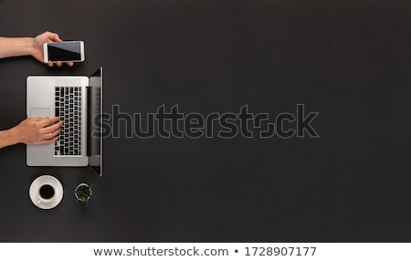 Foto d'archivio: Overhead View Of Empty Cupped Male Hands