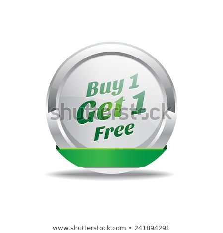 Zdjęcia stock: Buy 1 Get 1 Round Vector Web Element Circular Button Icon Design